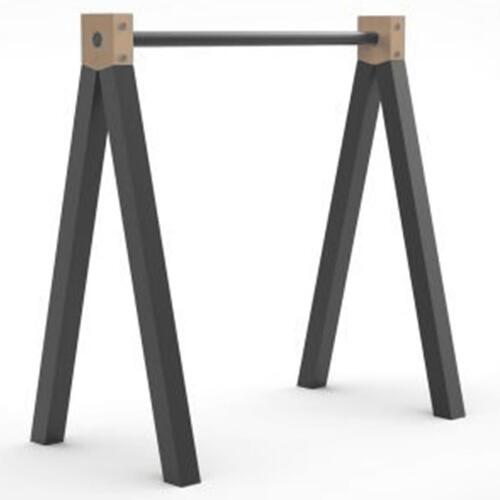 Nordlinger bordbuk Aspen 70x30x73 cm træ og metal sort