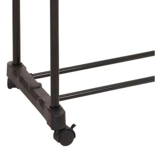Storage solutions tøjstativ m. dobbelt bøjlestang 80x42x(90-160) cm
