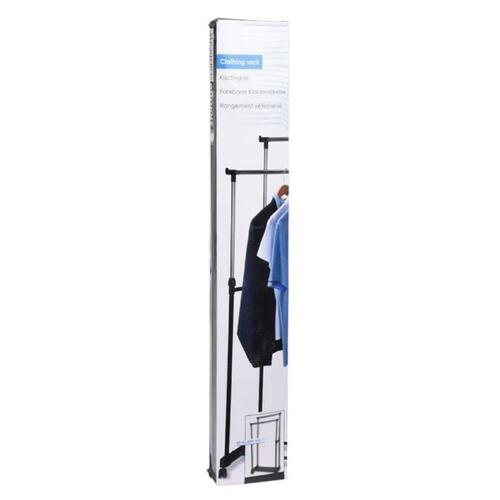 Storage solutions tøjstativ m. dobbelt bøjlestang 80x42x(90-160) cm