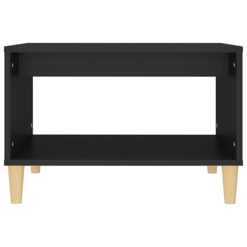 Sofabord med hylde 60 x 50 x 40 cm - sort