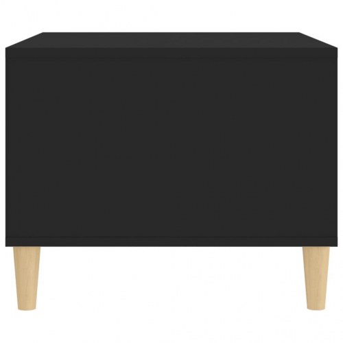 Sofabord med hylde 60 x 50 x 40 cm - sort