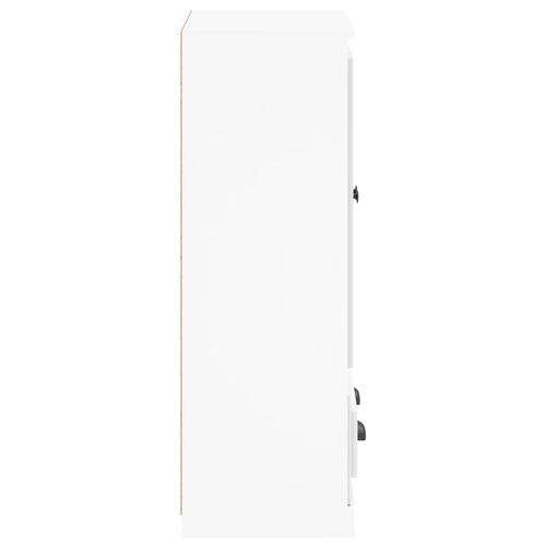 Skænk 60x35,5x103,5 cm konstrueret træ hvid