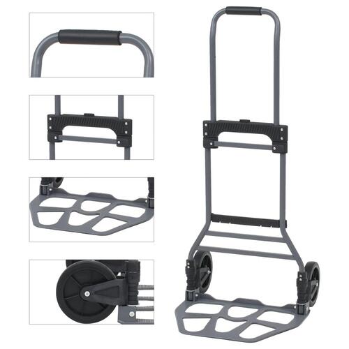Foldbar sækkevogn aluminium 130 kg