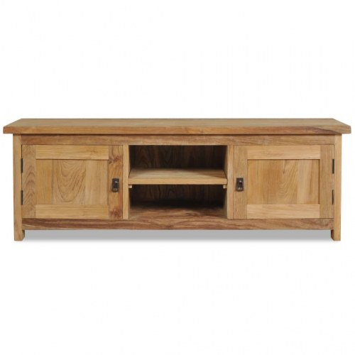 Tv-bord 120x30x40 cm massivt teaktræ
