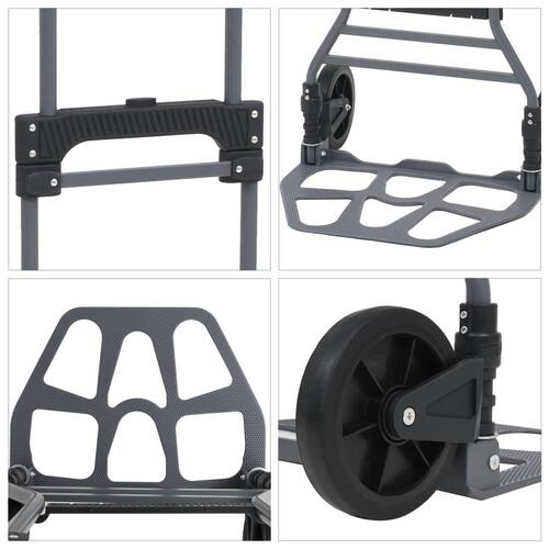 Foldbar sækkevogn aluminium 130 kg