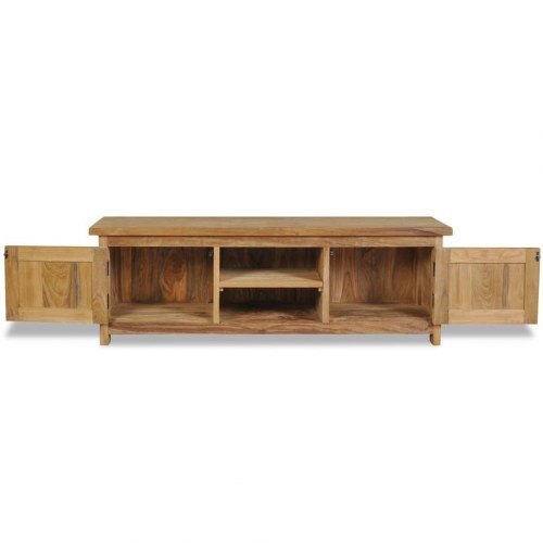 Tv-bord 120x30x40 cm massivt teaktræ
