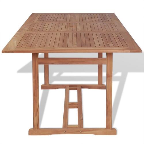 Havebord 180x90x75 cm massivt teaktræ