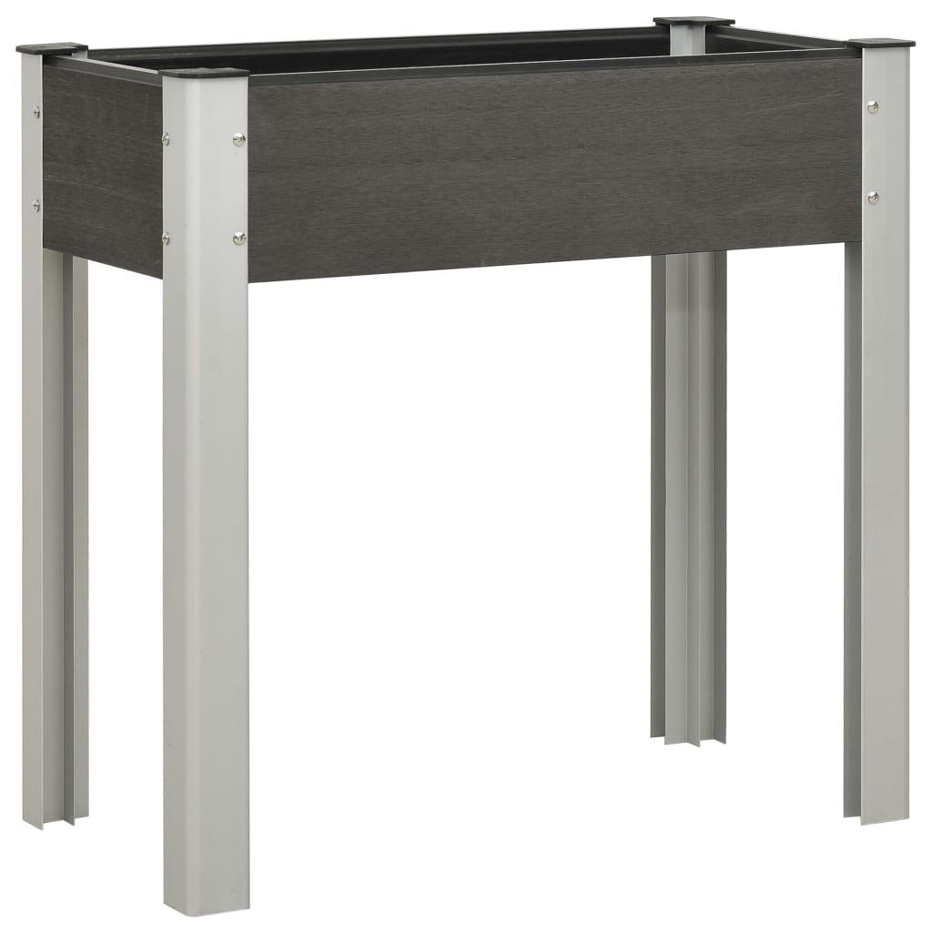 Højbed 75x40x75 Wpc Grå