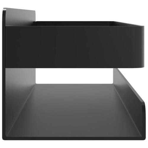 Brusehylde 23x6,5x6 cm børstet 304 rustfrit stål matsort