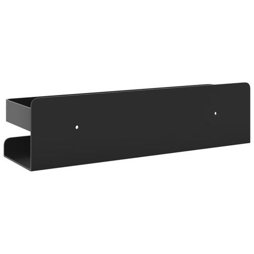 Brusehylde 23x6,5x6 cm børstet 304 rustfrit stål matsort