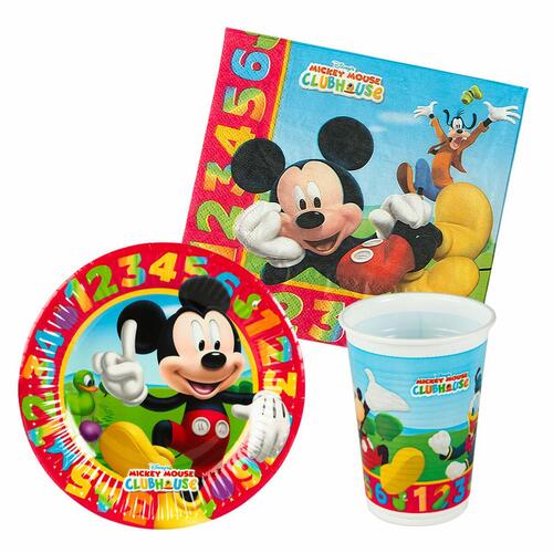 Sæt med Produkter til Fest Mickey Mouse (6 enheder)