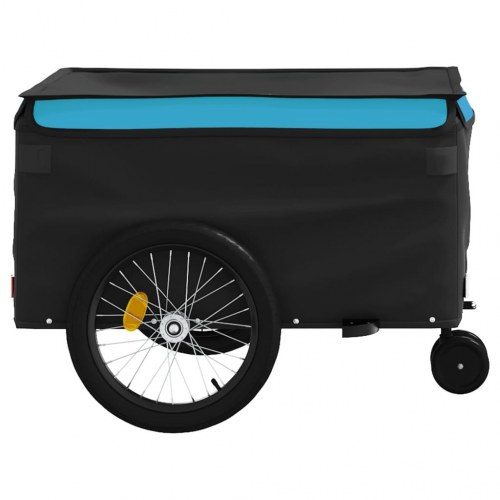 Cykelanhænger 45 kg - jern, sort/blå