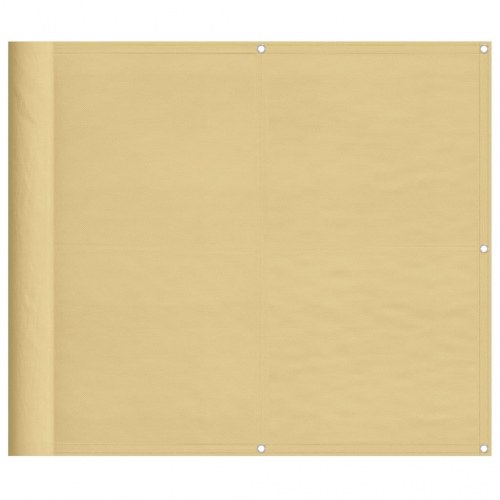 Altanafskærmning 90×500 cm - 100 % polyester, sandfarvet