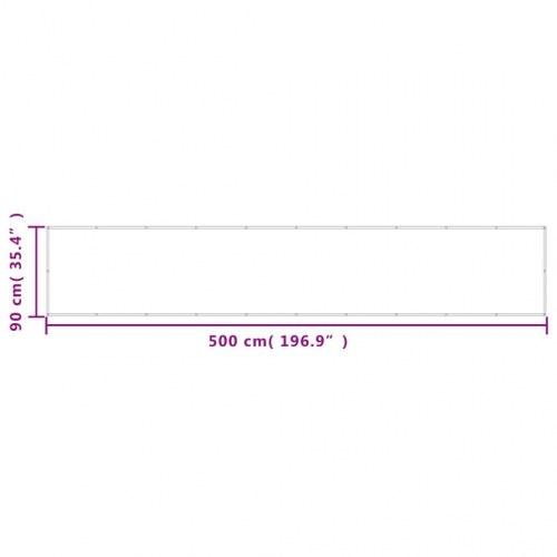Altanafskærmning 90×500 cm - 100 % polyester, sandfarvet