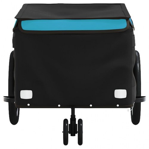 Cykelanhænger 30 kg - jern, sort/blå