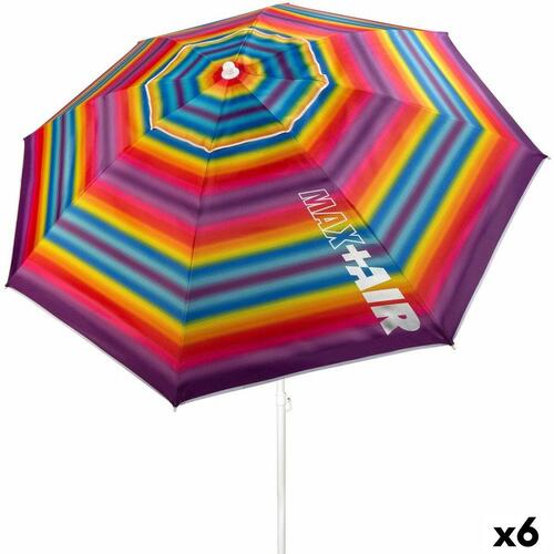 Parasol Aktive Multifarvet Oxford Stål Oxford-stof 200 x 200 x 200 cm (6 enheder)