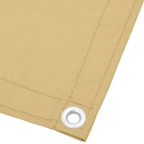 Altanafskærmning 75 × 800 cm - sandfarvet polyester