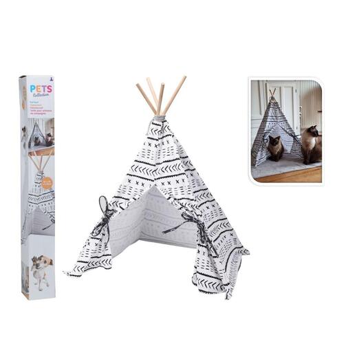 Pets Collection kæledyrstelt Tipi 56x56x74 cm lærred