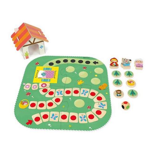 Lærerigt Spil Goula Little Red Ridding Hood 9 Dele