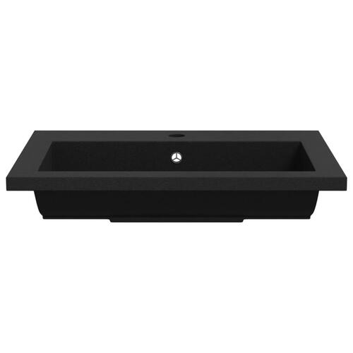 Håndvask 600x450x120 mm granit sort