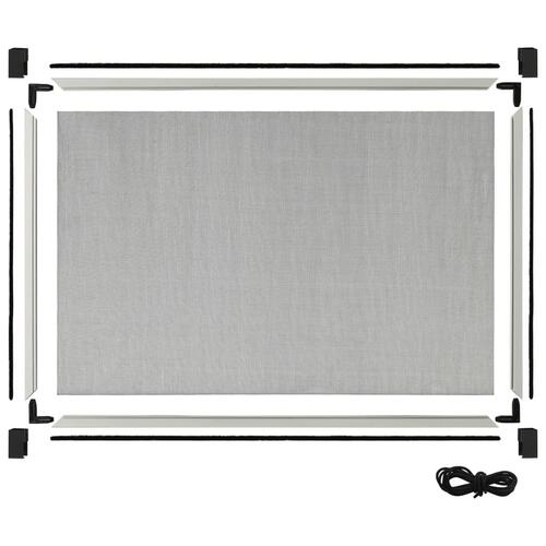 Udvideligt insektnet til vinduer (75-143)x50 cm hvid
