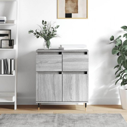 Skænk 60×35×70 cm i konstrueret træ - grå sonoma-eg