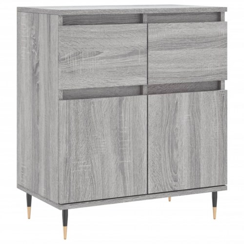 Skænk 60×35×70 cm i konstrueret træ - grå sonoma-eg