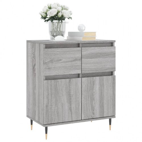 Skænk 60×35×70 cm i konstrueret træ - grå sonoma-eg