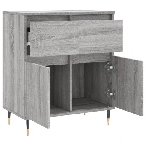 Skænk 60×35×70 cm i konstrueret træ - grå sonoma-eg