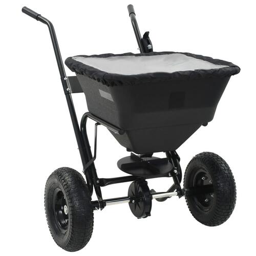 Saltspreder strøvogn PVC og stål 106 x 73 x 76 cm 45 l