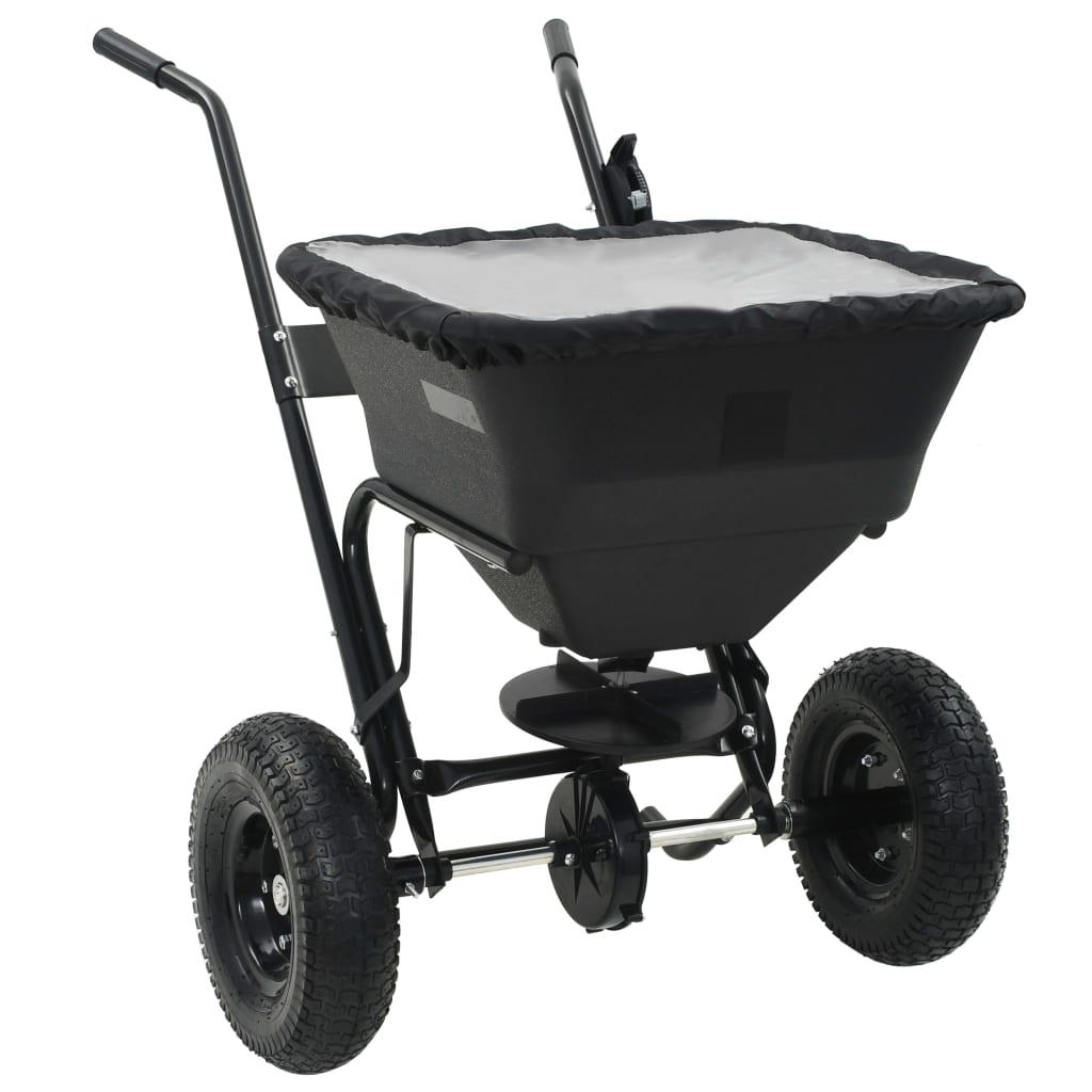 Saltspreder strøvogn PVC og stål 106 x 73 x 76 cm 45 l