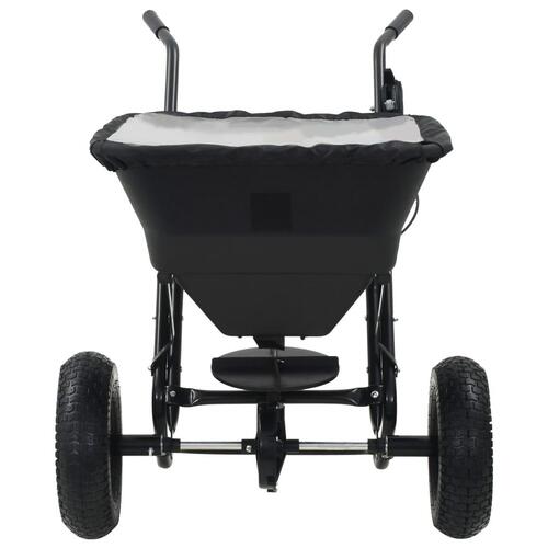 Saltspreder strøvogn PVC og stål 106 x 73 x 76 cm 45 l