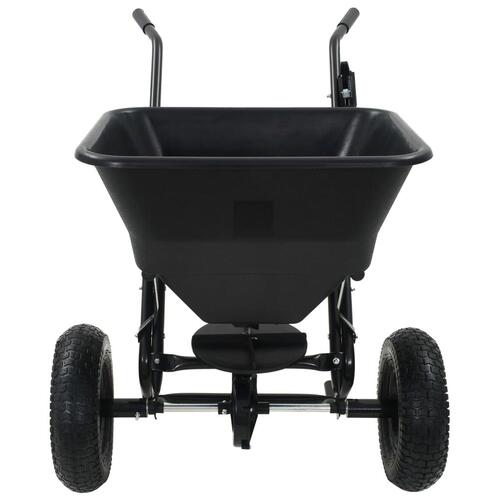 Saltspreder strøvogn PVC og stål 106 x 73 x 76 cm 45 l