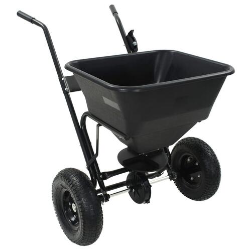Saltspreder strøvogn PVC og stål 106 x 73 x 76 cm 45 l
