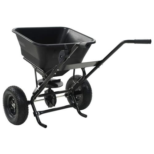 Saltspreder strøvogn PVC og stål 106 x 73 x 76 cm 45 l