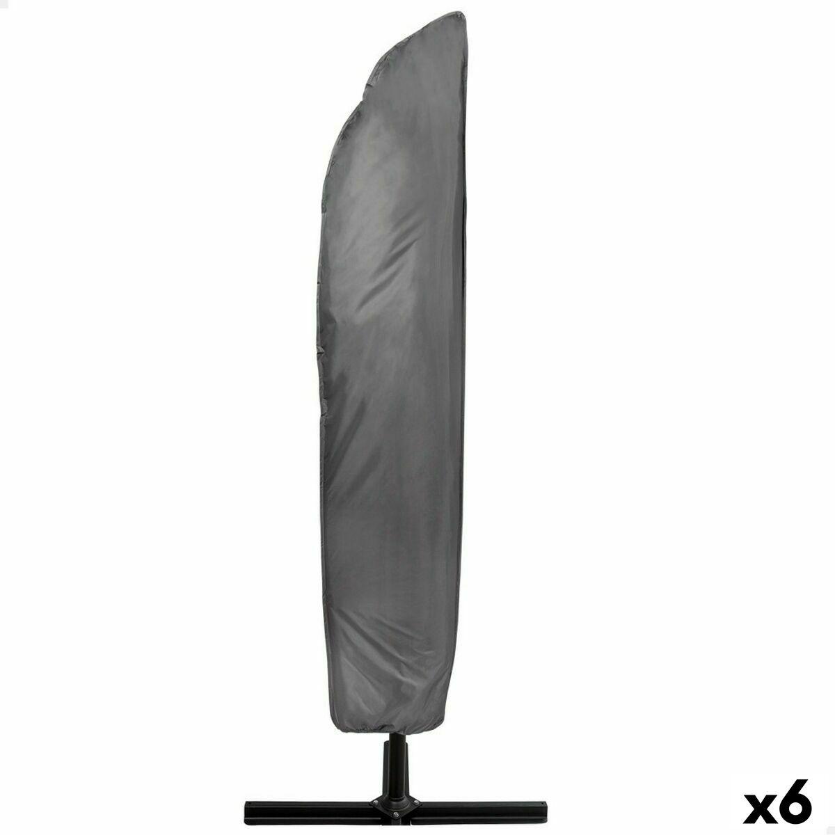 Aktive parasolovertræk 45 × 210 × 50 cm - 6 stk., vandtæt, sort