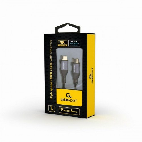 GEMBIRD HDMI-kabel 1 m - HDMI 2.0, han-til-han, grå