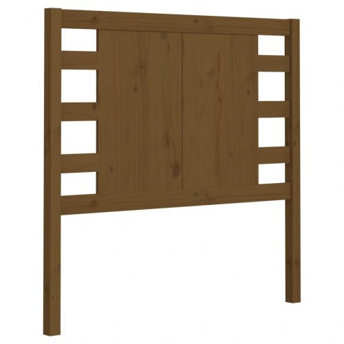 Sengegavl 96 x 4 x 100 cm i massivt fyrretræ - gyldenbrun