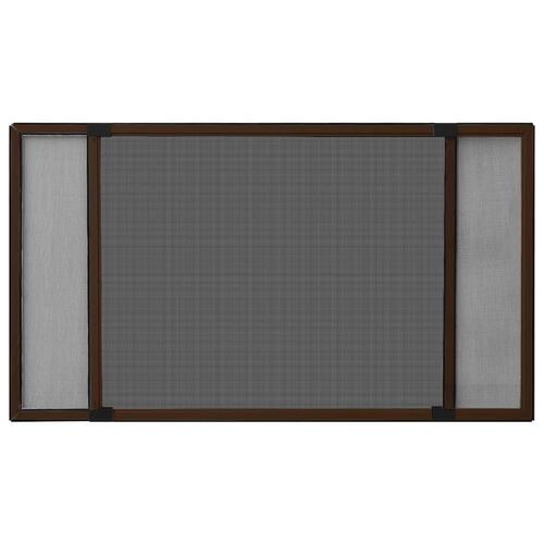 Udvideligt insektnet til vinduer (100-193)x75 cm brun