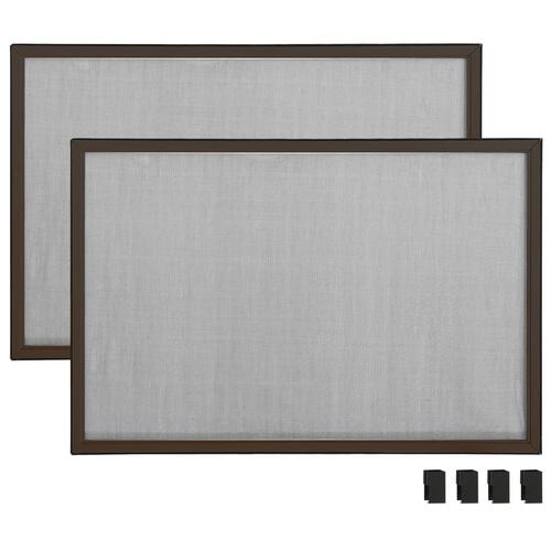 Udvideligt insektnet til vinduer (100-193)x75 cm brun