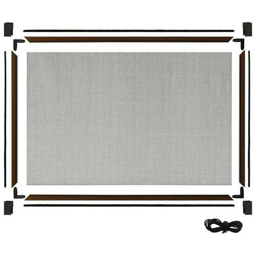 Udvideligt insektnet til vinduer (100-193)x75 cm brun