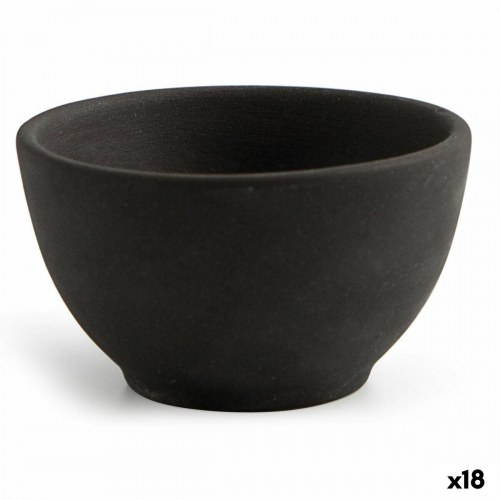 Mineral Gres snackskål, sort keramik, 9 × 5 cm - 18 stk.