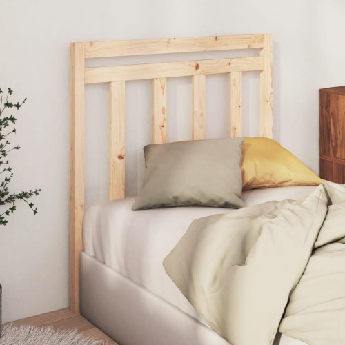Sengegavl 95×4×100 cm i massivt fyrretræ - lameldesign