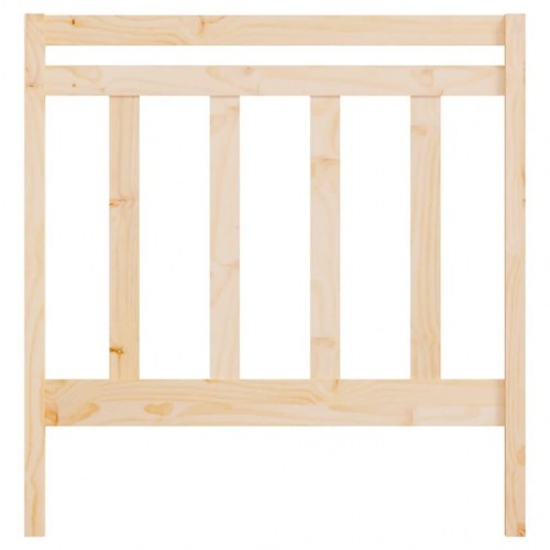 Sengegavl 95×4×100 cm i massivt fyrretræ - lameldesign