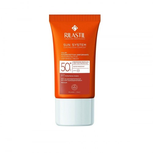 Solcreme med farve Rilastil Sun System SPF 50+ 50 ml
