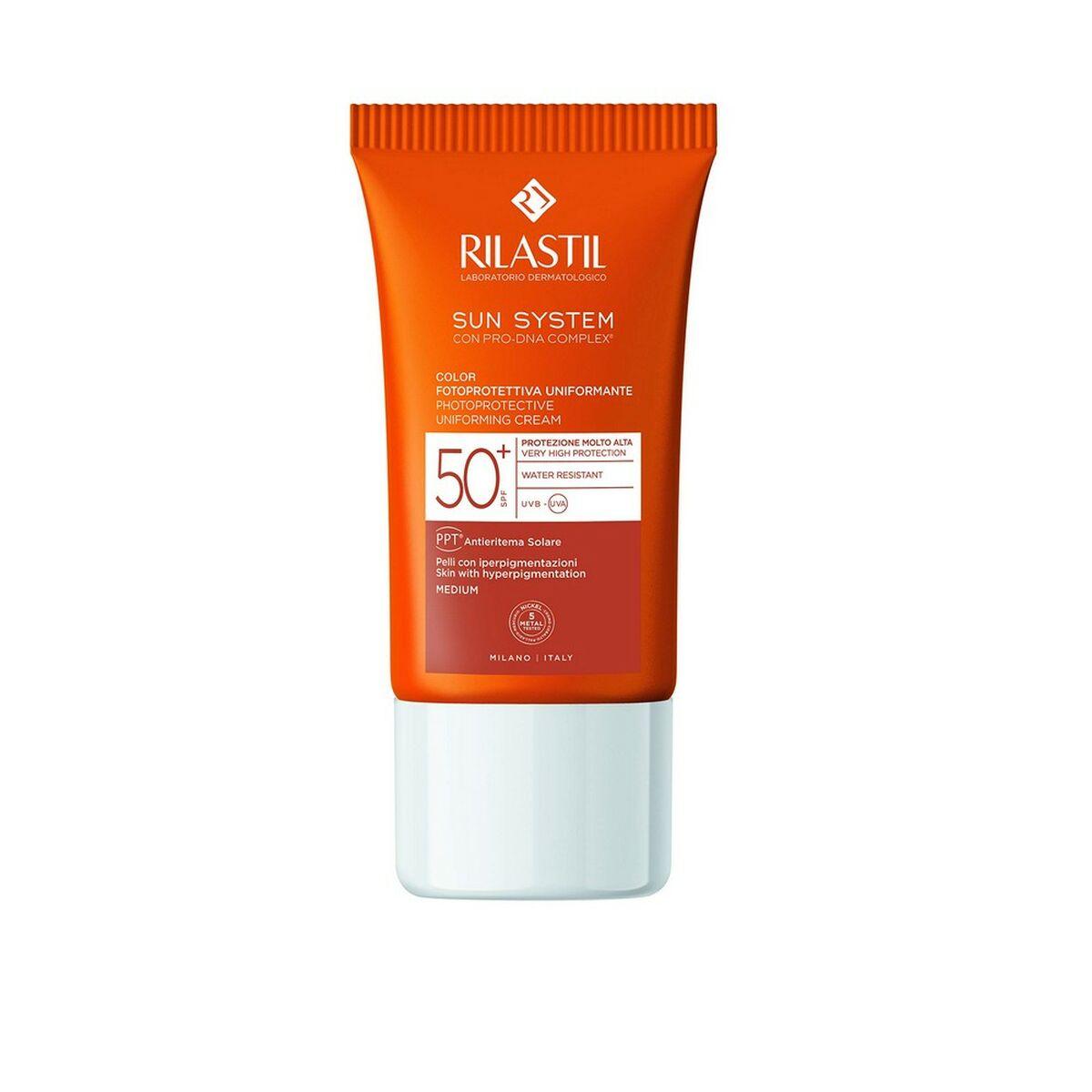 Solcreme med farve Rilastil Sun System SPF 50+ 50 ml