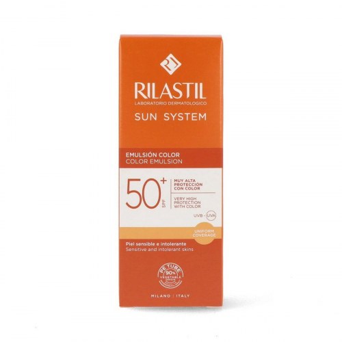 Solcreme med farve Rilastil Sun System SPF 50+ 50 ml