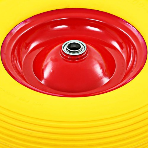 Trillebørshjul med aksel PU 4.00-8 390 mm