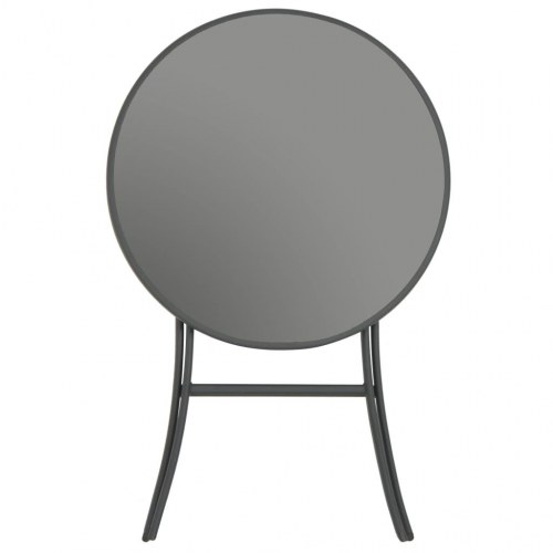 Bistrobord foldbart 60 x 70 cm glas og stål grå