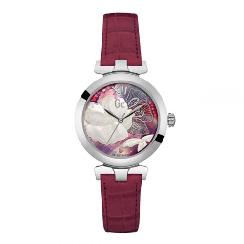 GC Watches dameur Y22005L3 - pink læderrem, Ø 34 mm